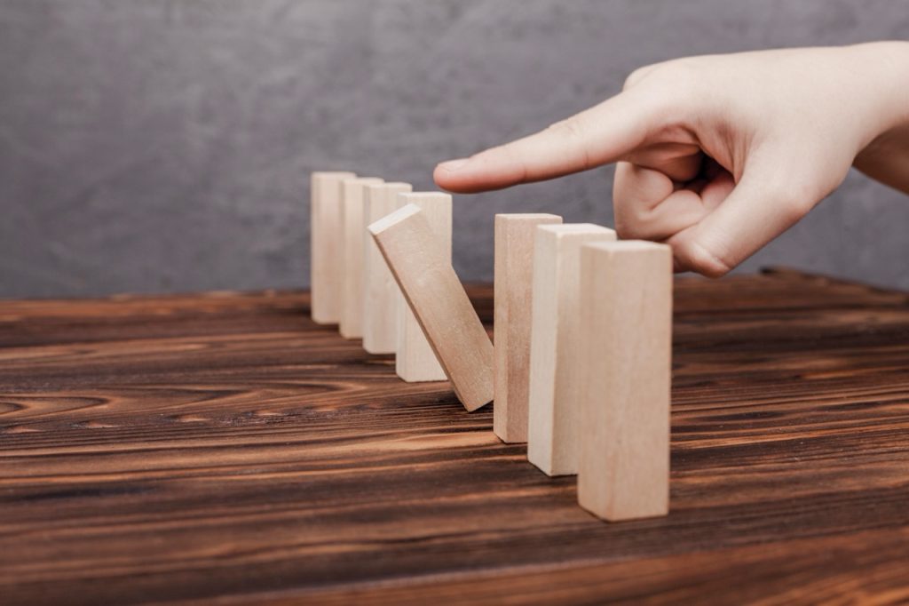 be different wooden pieces concept